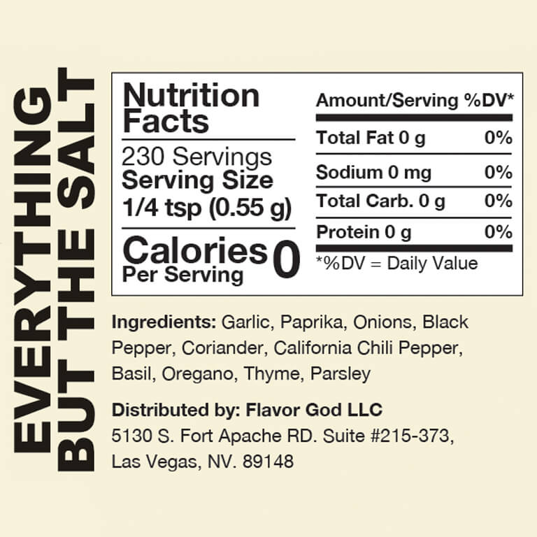 Buy Flavor God Everything But the Salt (127 g) for $15.99 CAD ...