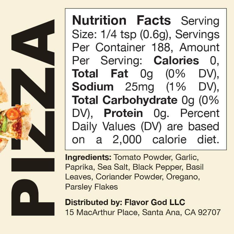 32 Flavor God Nutrition Label - Labels Design Ideas 2020